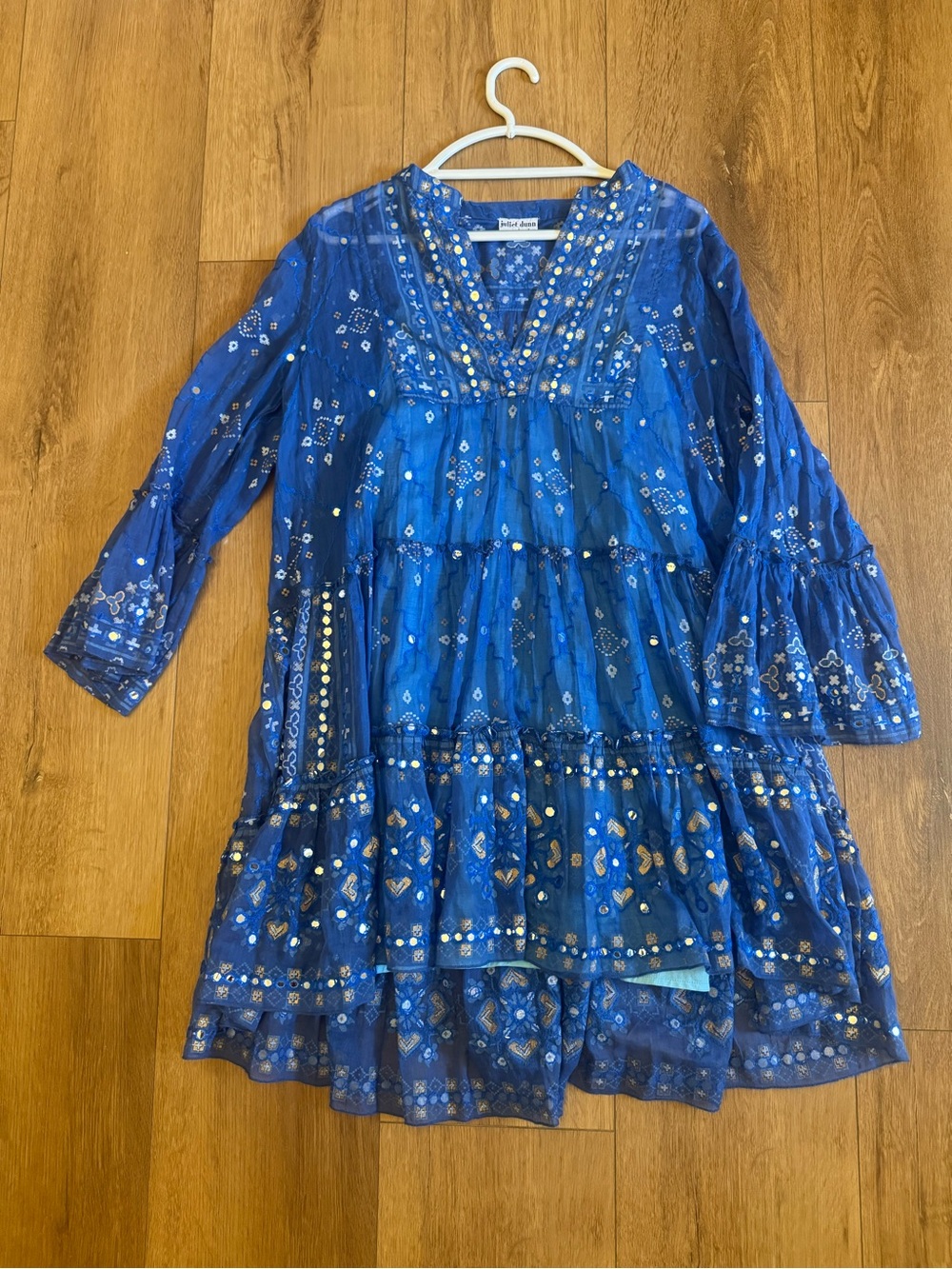 Juliet Dunn Mosaic Sequin Dress